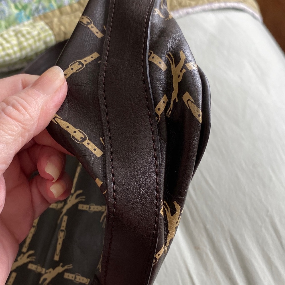 Longchamp brown messenger bag. - Picture 11 of 11